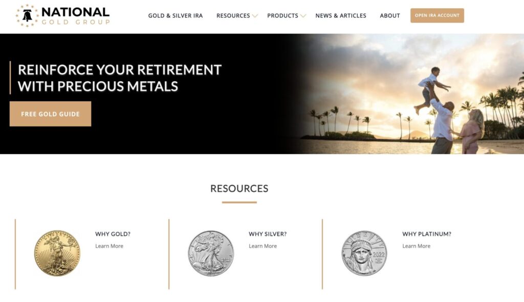 National Gold Group lawsuit and website